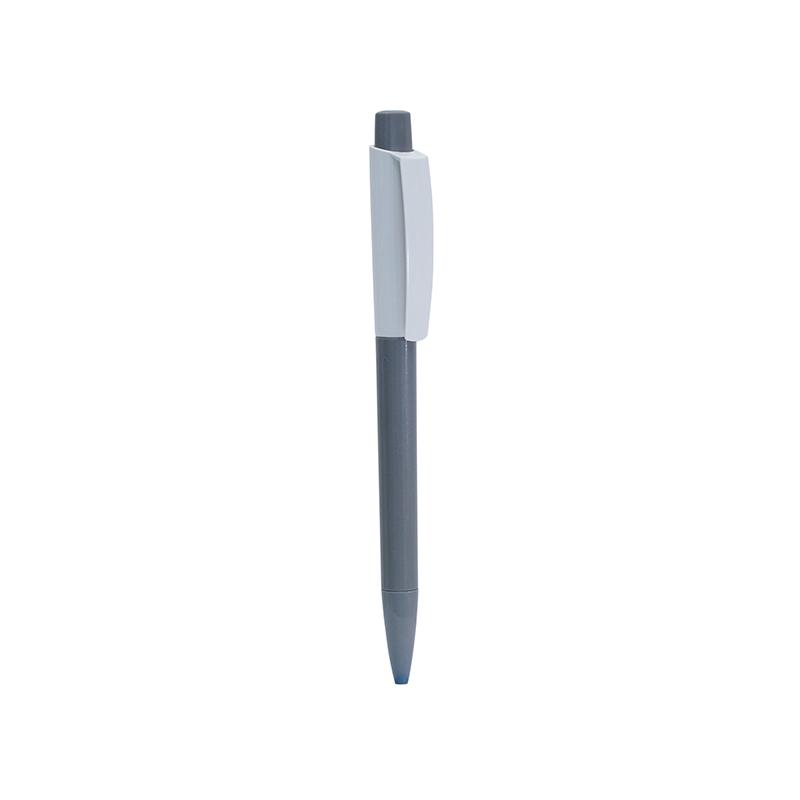 Grey Color Retractable Ballpoint Pen With Barrel